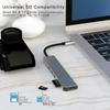 7-in-1 Type-C Portable Docking Station: Display, Charge, Screen Mirror - Aluminum Alloy