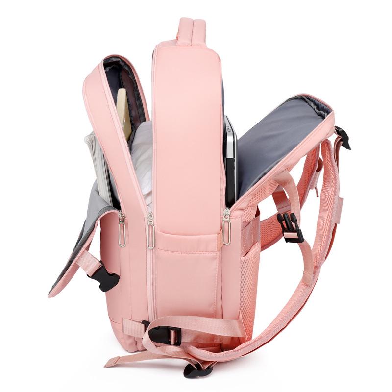 Women's Lightweight Large-Capacity Business Backpack with Shoe Compartment for Travel, Hiking, and Laptop