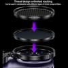 52mm CPL Polarisationsfilter für Smartphone Vlogging Magnetische Halterung Clip Ständer Halterung Kompatibel mit iPhone 16 15 14 Pro Max