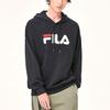 FILA Embroidered Logo Loose Sports Hoodie Unisex hoodies Black F51U138298F-BK