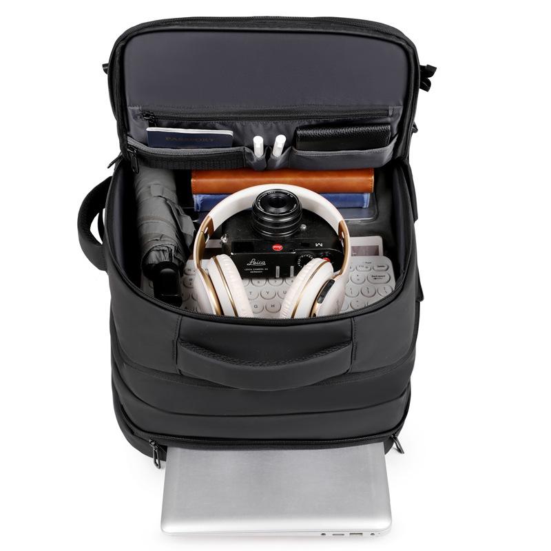 Large Capacity Business Travel Backpack - Multi-Compartment, Water-Resistant Laptop Bag