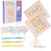 Kid Montessori Fine Motor Skill Training Logical Thinking Social Toy Wooden Rope Board Educational Gift For Christmas Birthday