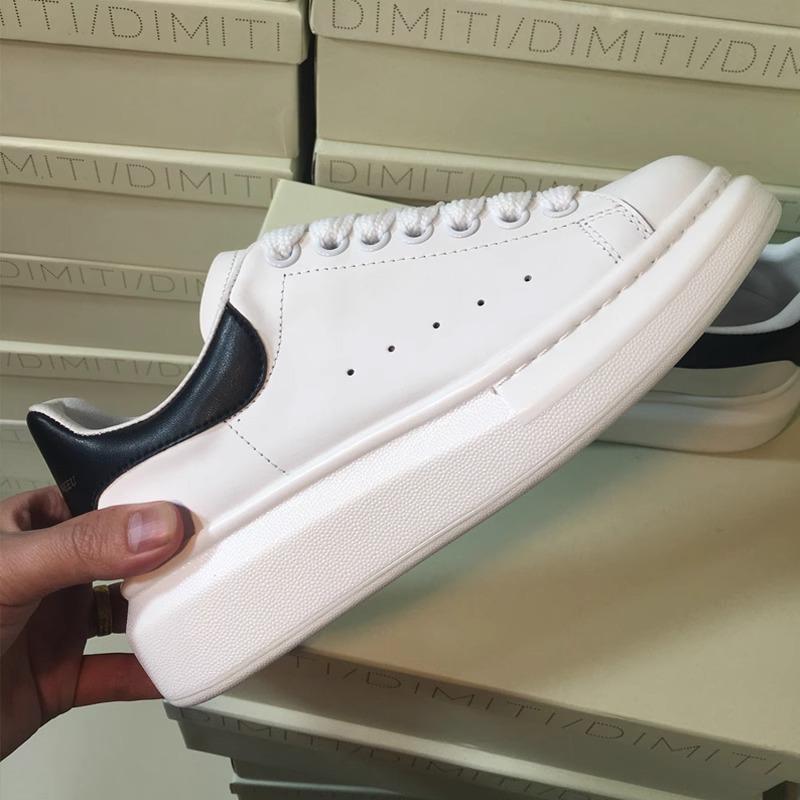 Plateau weiße Schuhe Damenschuhe Sommer neue Muffin-Schuhe Innenhöhenerhöhung Paar Board-Schuhe Frühling und Herbst vielseitig Leder atmungsaktiv
