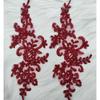 Lace Applique Sew on Patch Fabric 1Pair Embroidery Flower Exquisite Trim Patches Crafts Stickers Bag Gown Decoration Wholesale