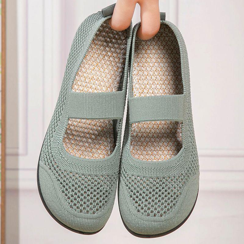 

Летние новые дышащие сетчатые женские удобные полые плоские повседневные сандалии 40