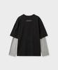 Aleukaig [Set] Layered T-Shirt_Black