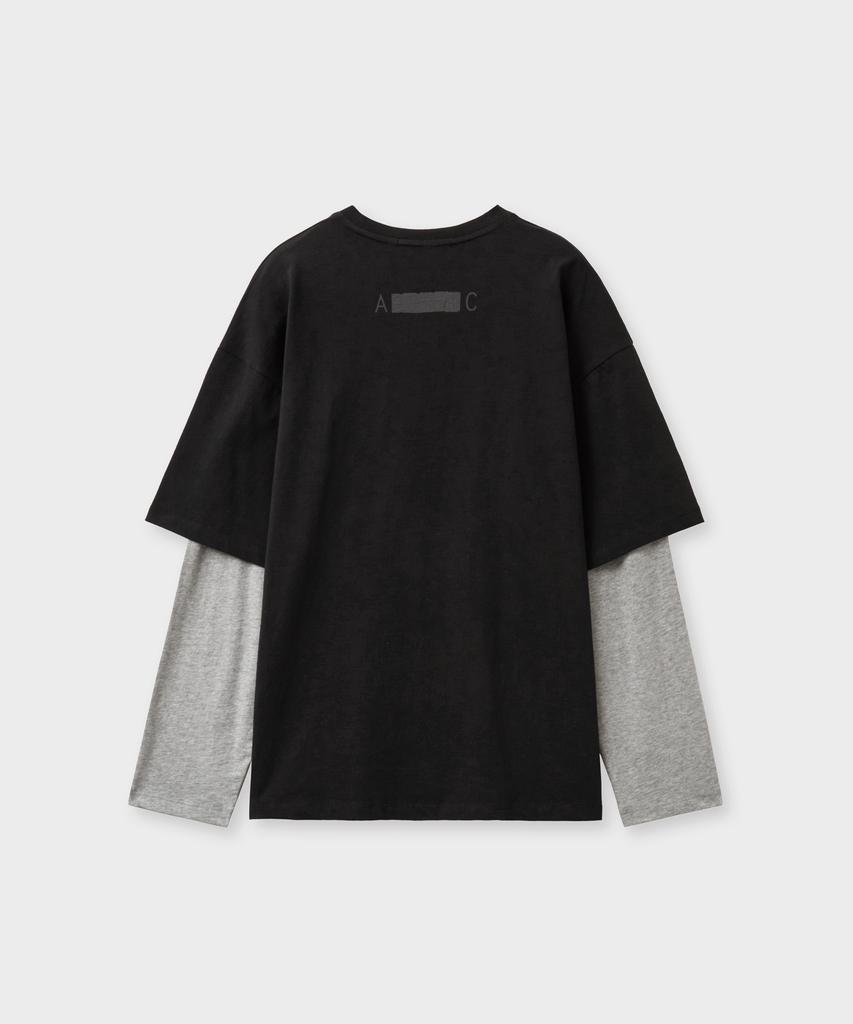 Aleukaig [Set] Layered T-Shirt_Black