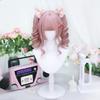 Princess Cut, Fluffy, Natural Curls, Harajuku-style Lolita Wig with Pigtail Net, Heat-resistant, Dreamy, Cute, Cosplay, and Everyday Wear (pink)