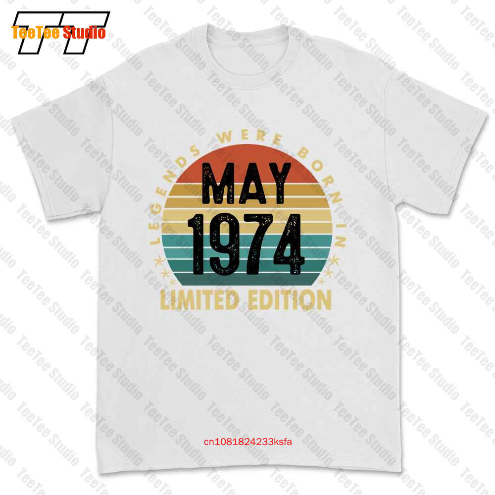 

Футболка 47 Years Old Legends, май 1974 г., футболка 47th, футболка унисекс 89SZ 3XL
