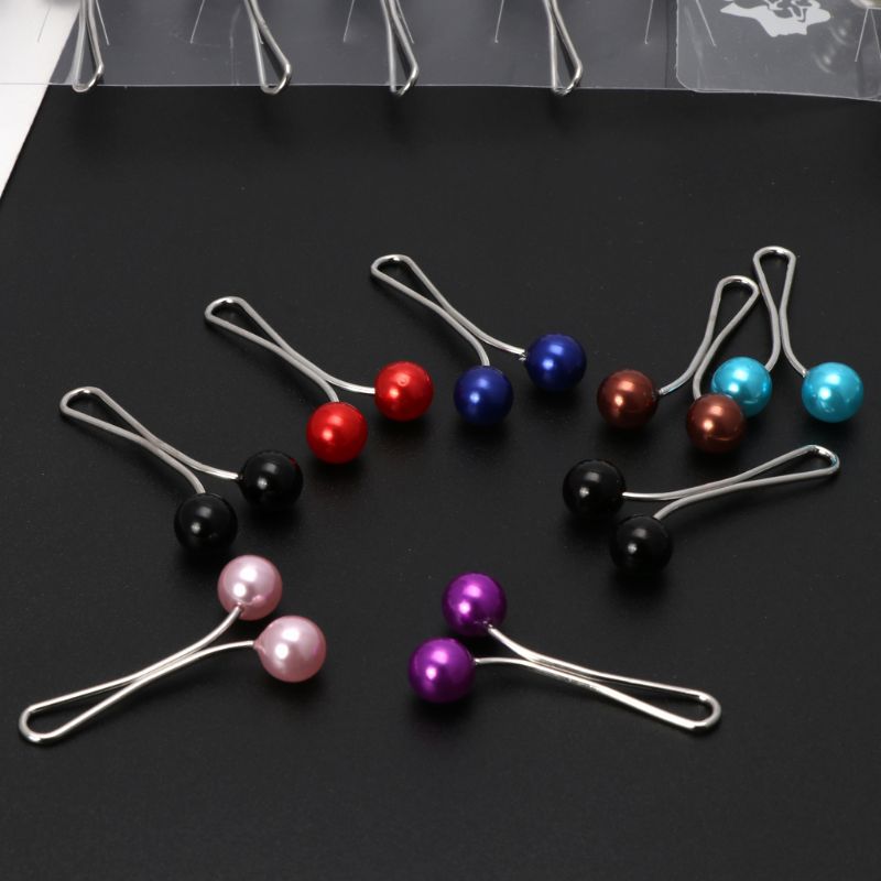 2Pcs/set Hijab Clips Scarf Brooch Pin