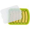 Sausage Maker Mould 6 Grids Silicone DIY Ham Hot Dog Making Moulds With Lid Kitchen Household Sausages Cake Baking Tools Molds