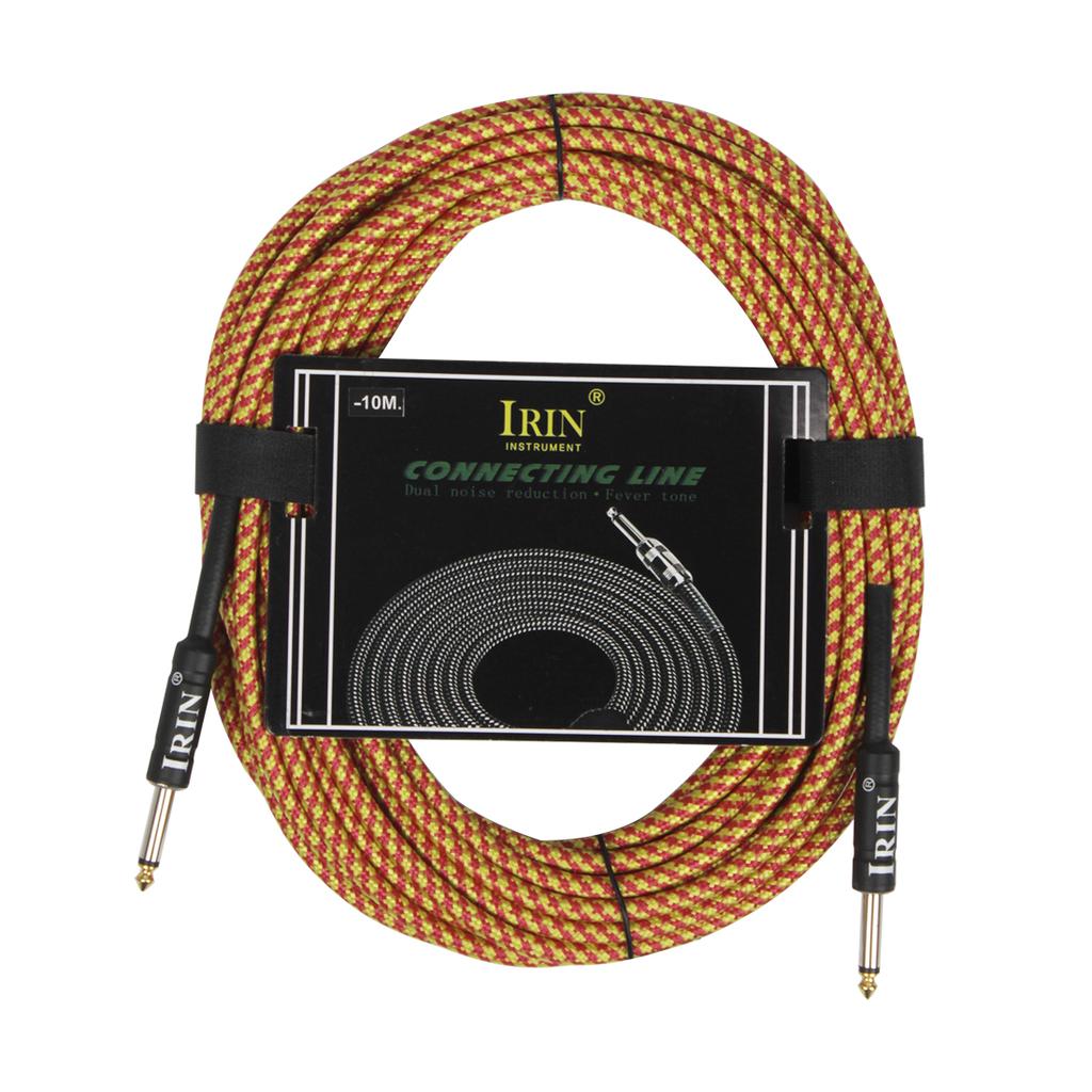 IRIN Guitar Cable Wire Cord Jack Line Amp Connection Cable 10/6/3M Audio Cable Noise Reduction Line Guitar Parts & Accessories