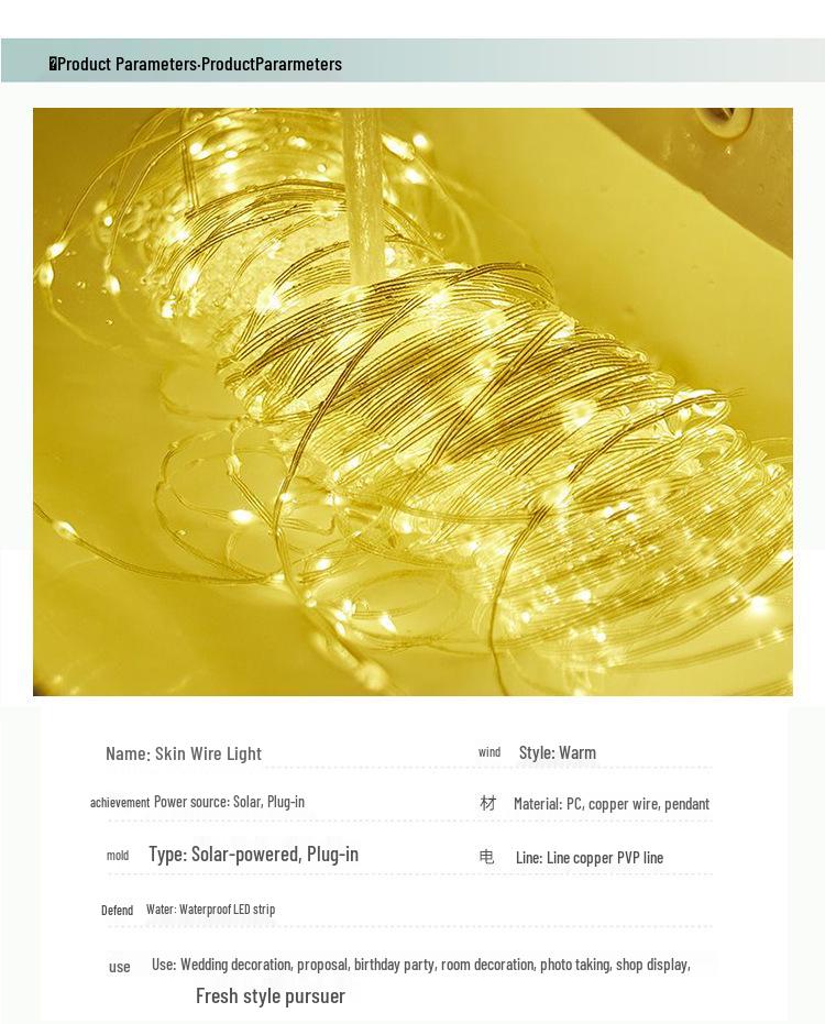 Colorful Waterproof LED Fairy String Lights for Outdoor Decor & Camping