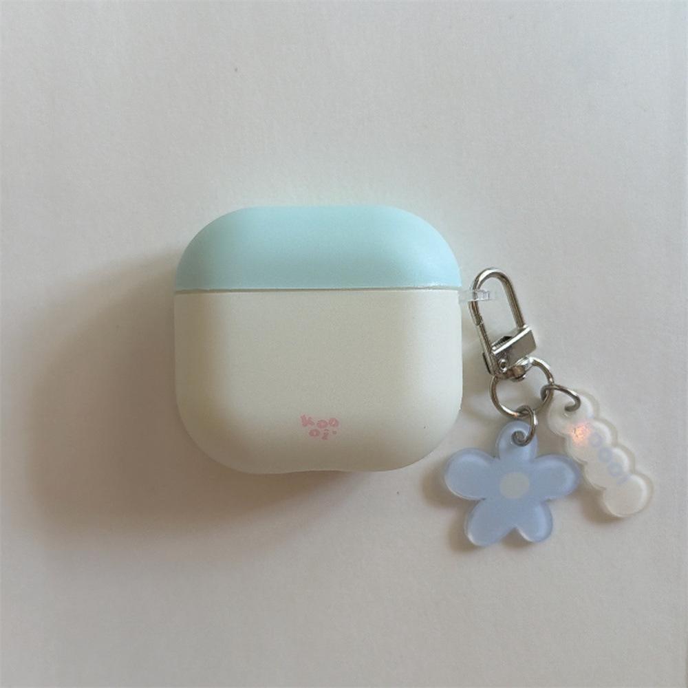 INS wind matte color matching earphone cover for Apple AirPods 1 /1 generation cartoon pendant case PRO1/PRO1