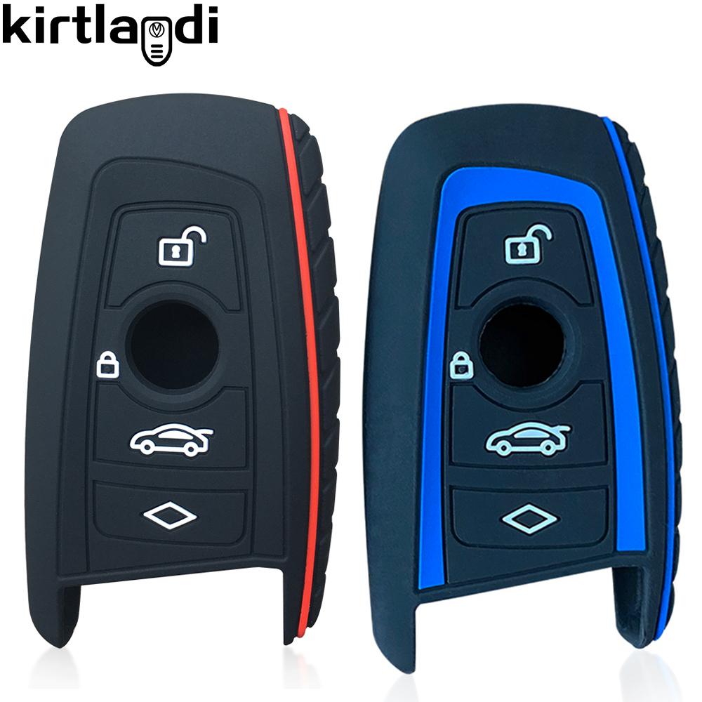 

Silicone Remote Cover Key Case Shell for BMW F10 F20 F30 F25 F34 F36 X3 M235i X4 Key Holder Keychain Keyless Protective Skin