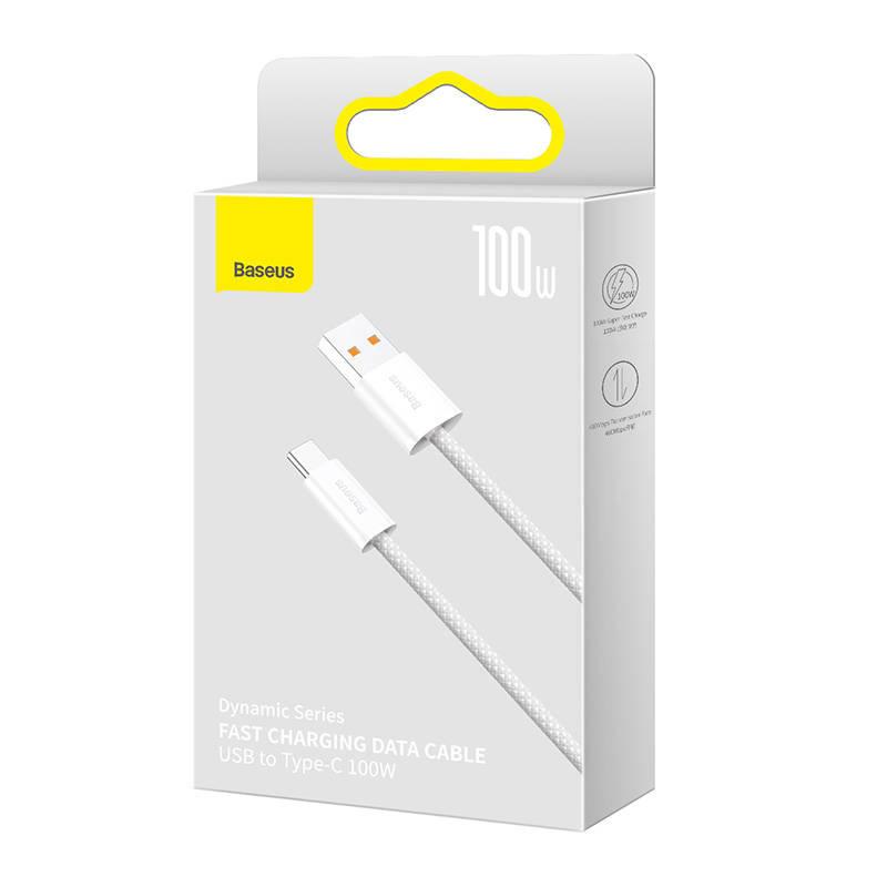 Kabel Usb Do Usb-C Baseus Dynamic Series, 100W, 2M (Biały)