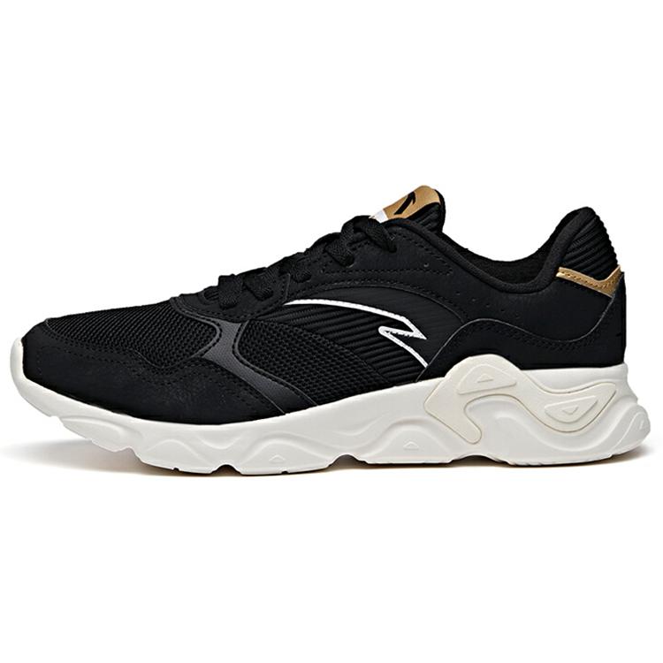 

New Anta Cushioned Slip-Resistant Abrasion-Resistant Breathable Low-Top Running Shoes Men s White Black 112015570-5 40.5
