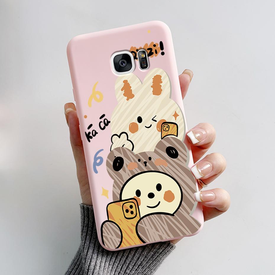 Per Samsung S7 Edge Custodia Galaxy S7 Fundas Cover Morbido Silicone Protettivo Custodia per Telefono Per Samsung Galaxy S6 S6 edge Coque Bumper