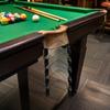 Six-Piece Billiards Pocket Reducers Set for Shot-Placement Practice, with Removable Wire-Frame Inserts Serving Every Opening Across a Pool Table