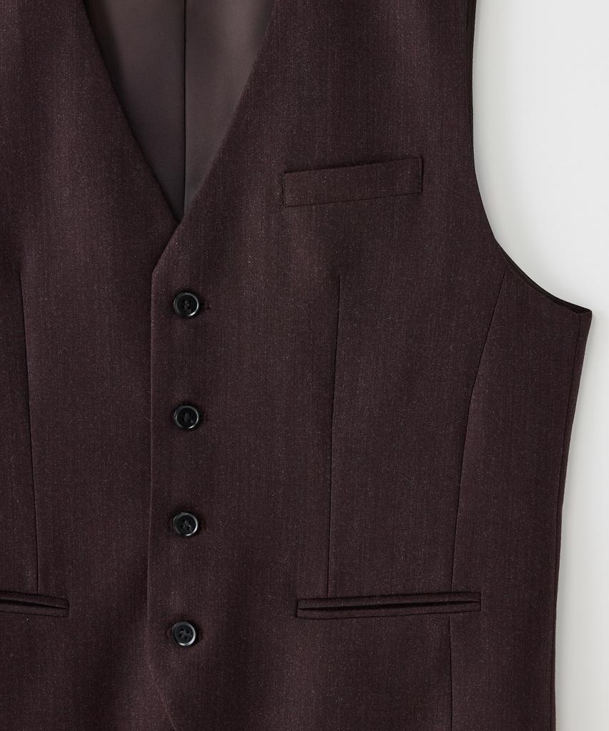 Stco Tw Solid Suit Vest Wine (Classic Fit)_Sjvxa64Csa