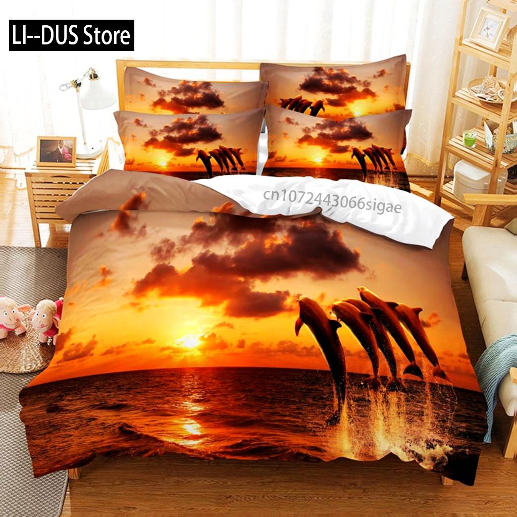 Comforter Sea Turtle Set 3D Bedding Digital Printing Queen Size Bedding Set Fashion Design
