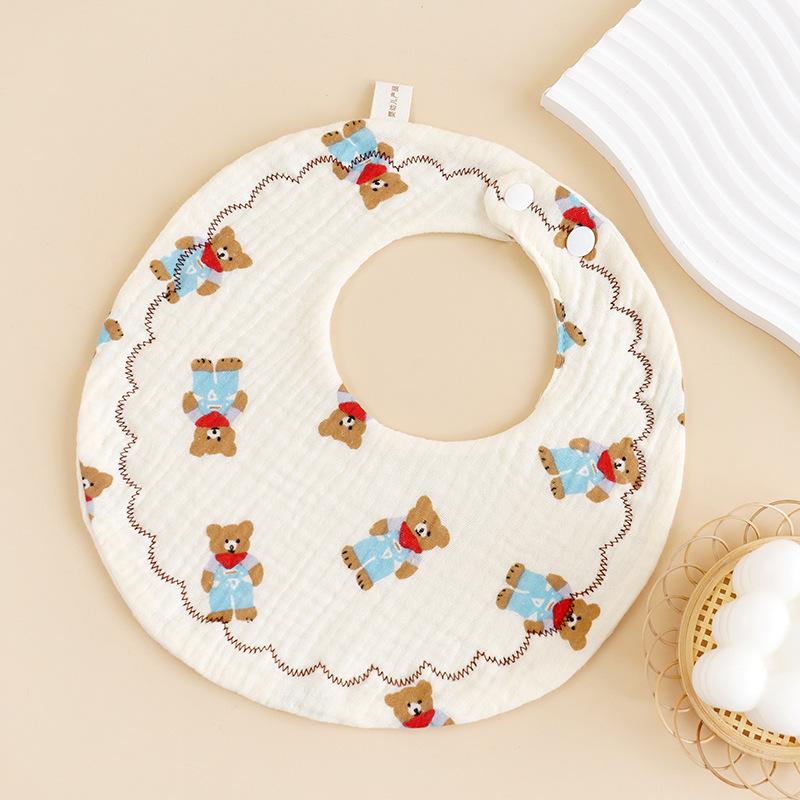 Six-Layer Baby Crinkle Cloth Bib - Soft, Absorbent & Anti-Spit-Up for Newborns