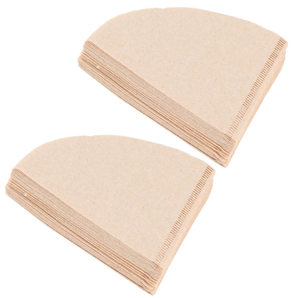 80Pcs ConeShaped Descartável Filtro de Café Papel Gotejamento Cafeteira Acessório para Fazer em Casa