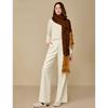 INMAN Women's Casual Wool Blend Knitted Wide-Leg Pants