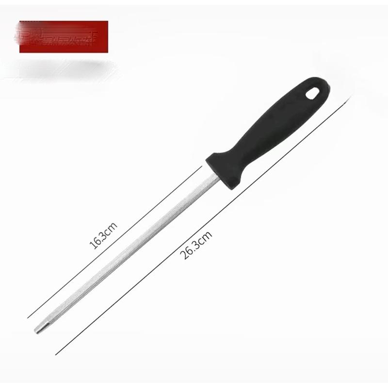 Handle Sharpening Blade Rod Knife Kitchen Tool Sharpener Rod Professional Carbon Steel Knife Durable Knife Grinder Sharpeners