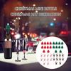 Practical Pack of 20 Small Christmas Hat Decorations Party Supplies for Stylish Bottles and Festival Home Decoration