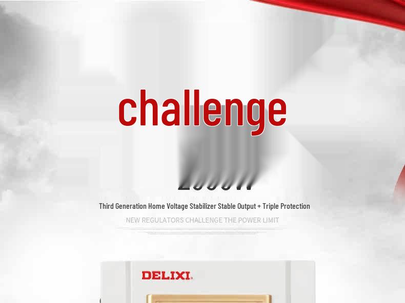 Delixi 220V Single-Phase Digital Voltage Stabilizer for Computers, TVs, and Refrigerators - TND3-2KVA Lightning Protection