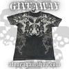 T-shirt Affliction Rouge Années 90 Hommes Rétro Américain Coton Col Rond Chemise Lavée Hip Hop Couple Spéciaux Été Porter T-shirts Gothiques