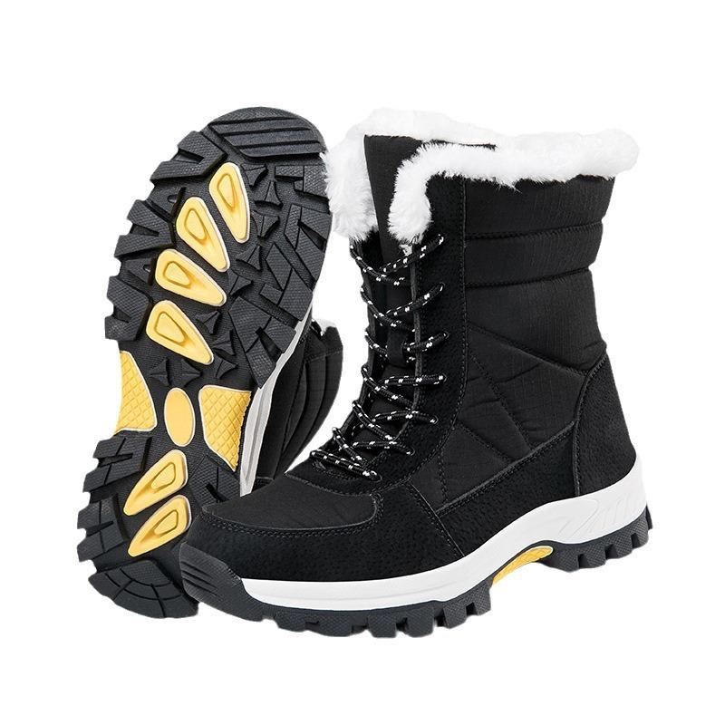2025 winter popular snow boots 2025 season piled thickened waterproof non-slip thick-soled Northeast large cotton warm boots