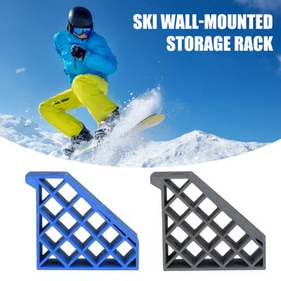 Wall Mount Ski Storage Rack Heavy Duty 3D Printed Home Shed Garage Snowboard Holder Hanger Storage Bracket