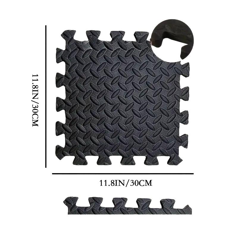 10Pcs Foam Puzzle Floor Play Mat Rug EVA Foam Interlocking Tiles For Gym Foam Puzzle Floor Mat Foam Floor Playroom 30*30*1CM