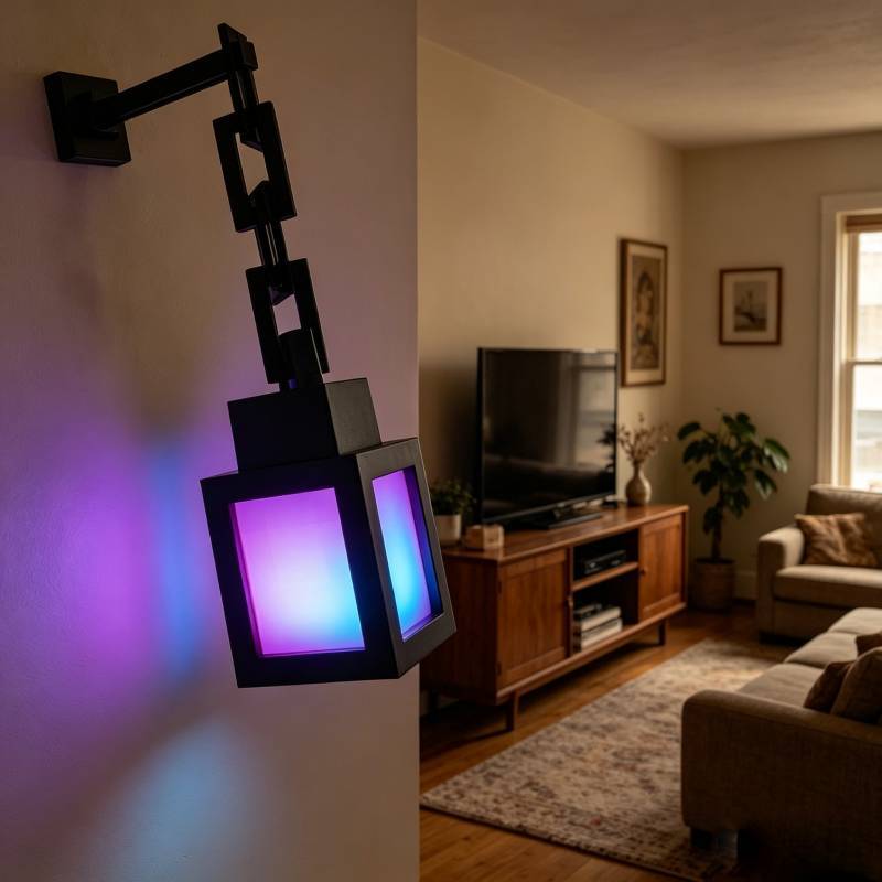 Minecraft Pixel Wall Lamp Rgb Led Remote Control Creative Decor For Gaming Fans