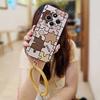 Youth Protective Phone Case For Redmi 14C 4G/14R 5G/A3 Pro 4G/POCO C75 Bracelet Dirt-resistant Solid Color Cartoon Cute