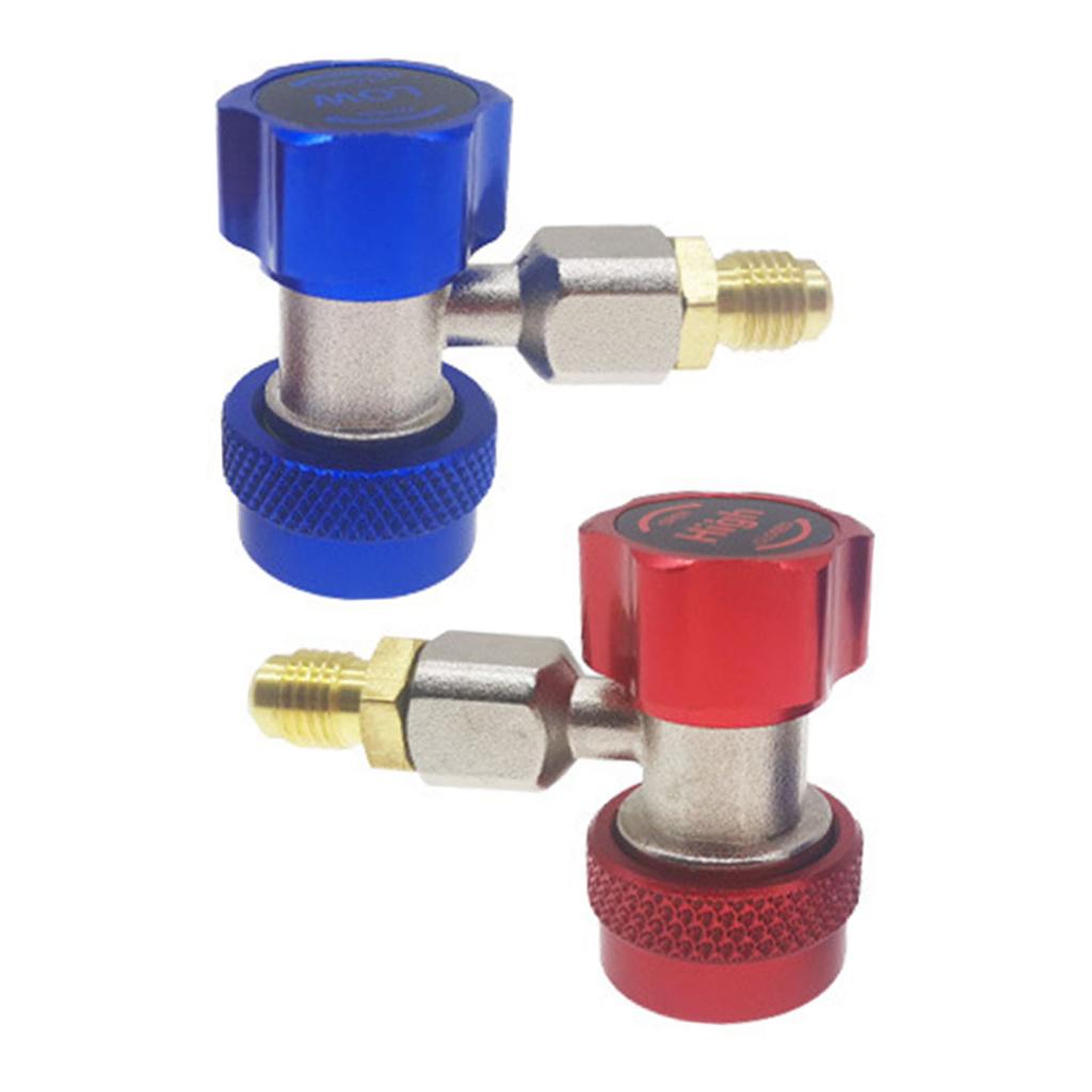 R134A Klimaanlagenanschluss Kupfer Einstellbarer Schnellanschluss R134A Klimaanlagenadapter für
