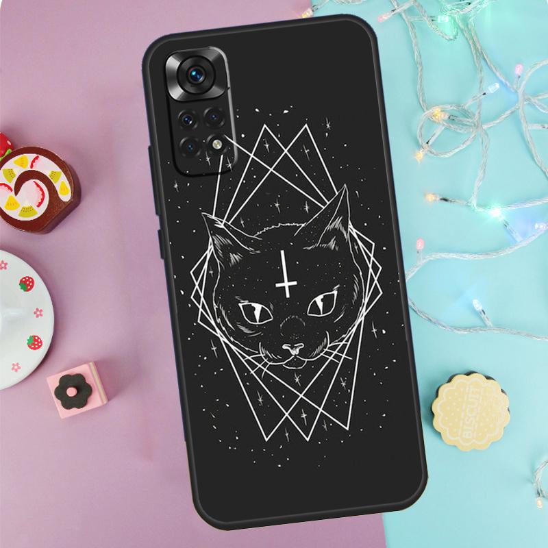 Witchcraft Witch Cat Case For Xiaomi Redmi Note 14 13 12 11 10 9 Pro 9S 10S 11S 12S Redmi 10C 12C 13C 14C Cover