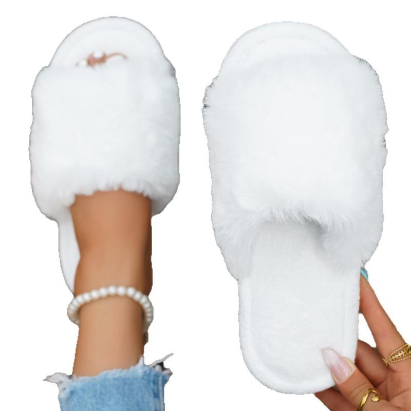 New Fairy Woolen Shoes for Women's Outerwear Lazy Slippers