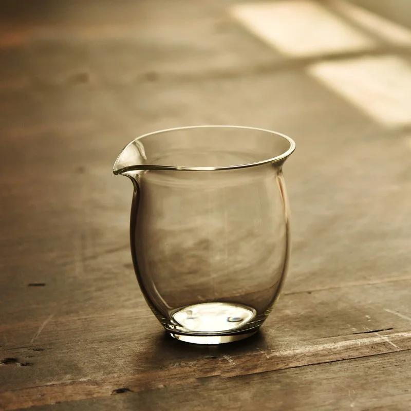 Japanischer Stil Glas Fair Cup Handgefertigt Kung Fu Tee Kanne Fair Becher Chahai Teetasse Set Zubehör Teegeschirr