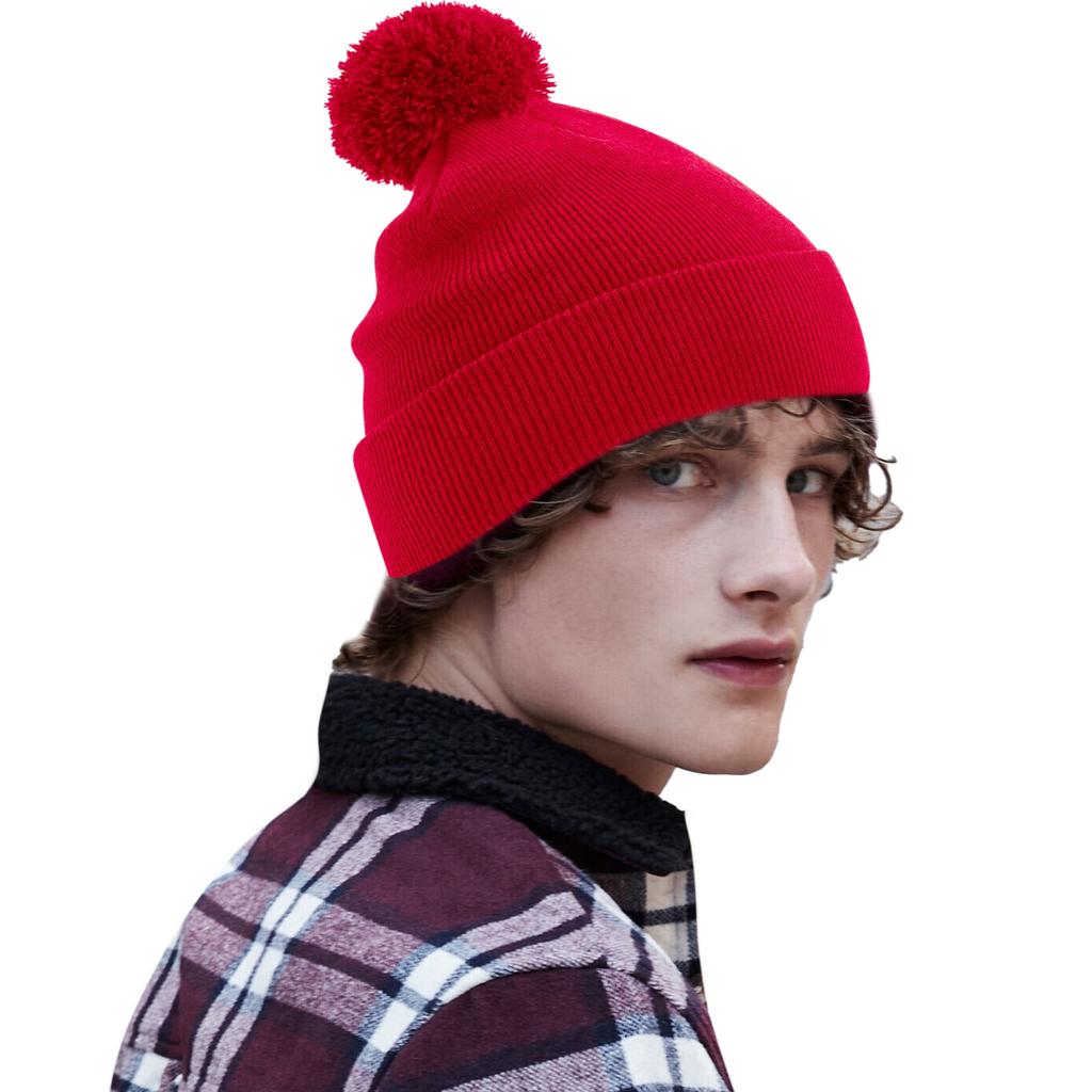Beechfield Dětská/dětská originální čepice Pom Pom