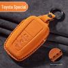 Toyota Wildleder Schlüsselhülle für Camry, Corolla, RAV4, Highlander und mehr. Mit Asia-Drachen-Design.