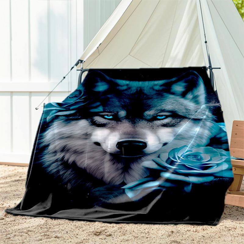 1pc animal blanket, all season lightweight home office outdoor nap multifunctional blanket