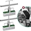 Practical 4 Cell Soil Block Maker Heavy Duty Garden Blocking Tools Soil Blocker  Grow Seedling