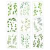 Nostalgie Fake Vine Tattoos, Waterproof Leaf Temporary Stickers, Green Plant Ivy Body Art for Women Girls, Boho Festival Decor