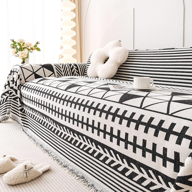 Chenille Sofa Cover Cloth Sofa Towel Simple Style One Piece Full Covered Four Seasons Universal Living Room Dustproof Sofa Blanket