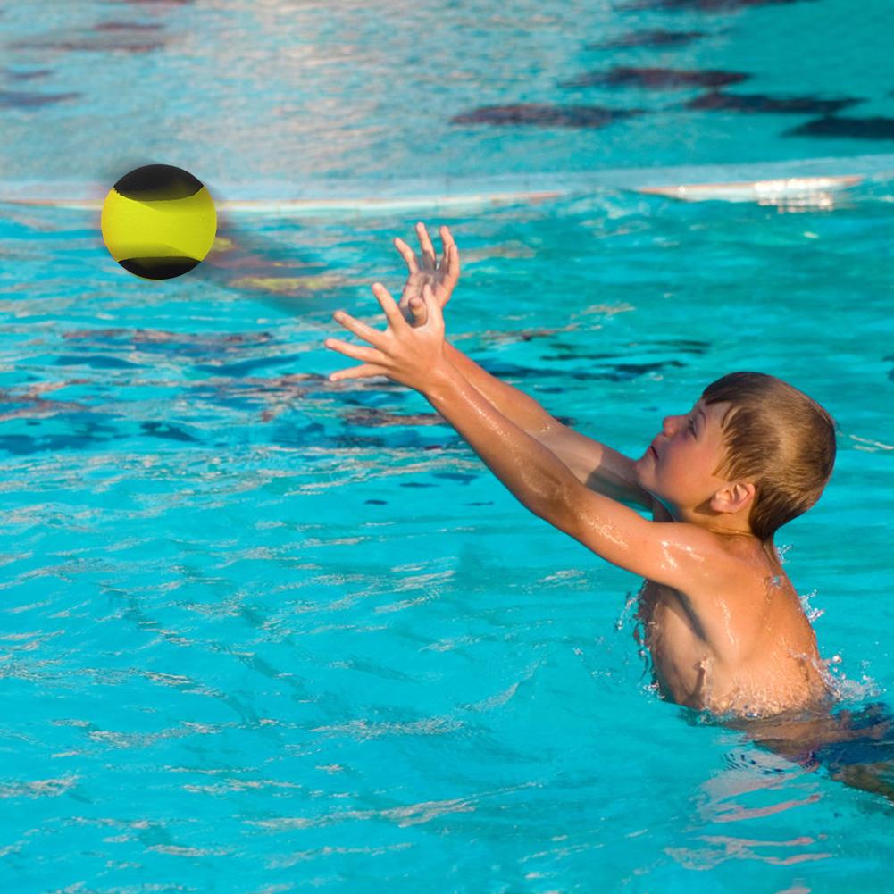 Water Bouncing Outdoor Pool Bch Bouncing Sports Game Toy for Family Friends Black+Blue