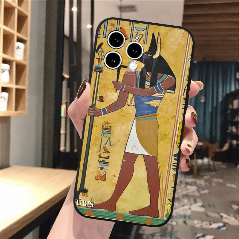 Phone Case For iphone 17 Pro Max 17 Pro Air 16 15 14 13 Pro Max 15 16 Pro 15Plus Egypt Pharaoh Cat Anubis