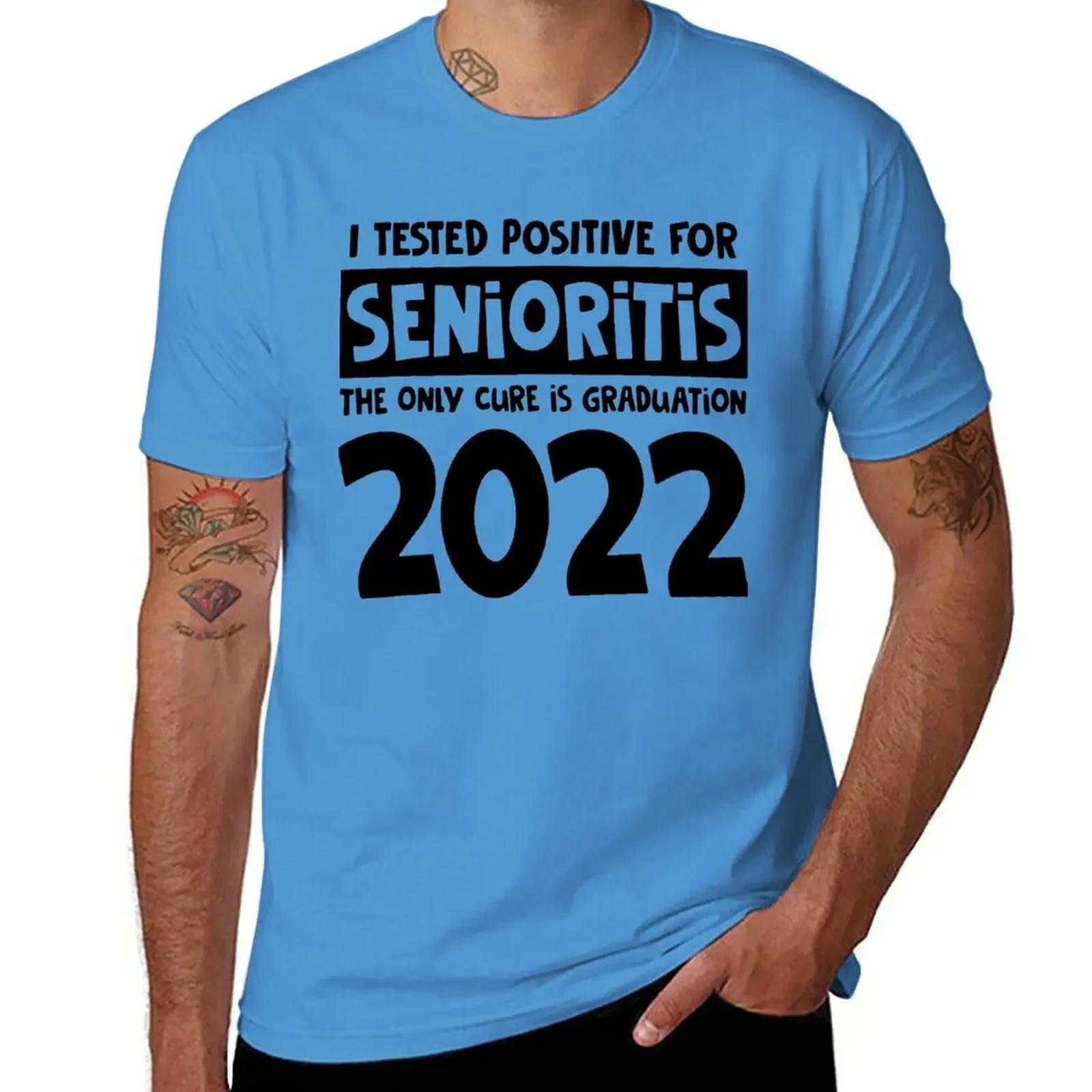 I Tested Positive For Senioritis The Only Cure Is Graduation TShirt Aesthetic clothing mens t shirts casual stylish S